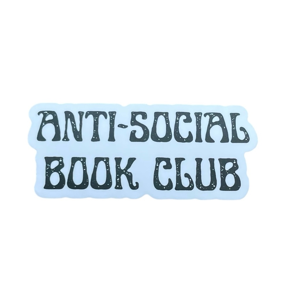 Anti-Social Book Club Sticker